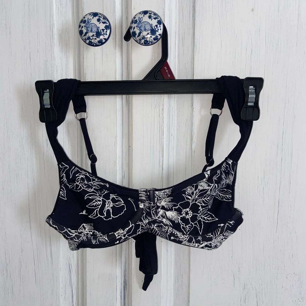 Maaji Floral Black and White Reversible Bikini